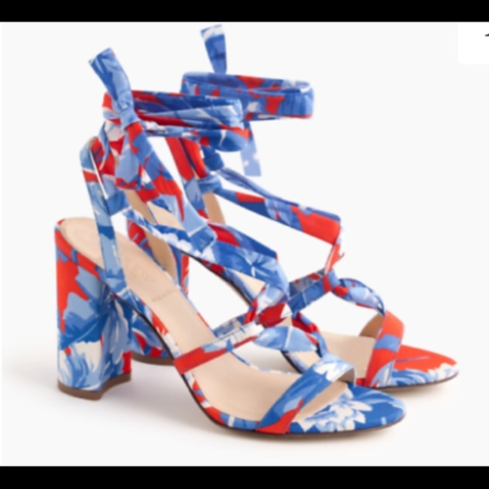 J Crew Collection Floral Ratti Sandals 8